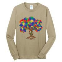 Peace Love Hippie Tree Of Life Arbor Earth Day Hippie Tall Long Sleeve T-Shirt