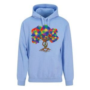 Peace Love Hippie Tree Of Life Arbor Earth Day Hippie Unisex Surf Hoodie