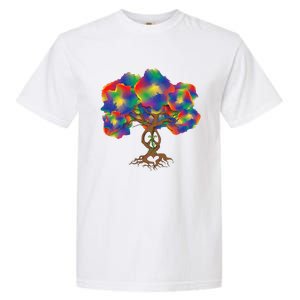 Peace Love Hippie Tree Of Life Arbor Earth Day Hippie Garment-Dyed Heavyweight T-Shirt