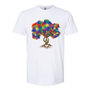 Peace Love Hippie Tree Of Life Arbor Earth Day Hippie Softstyle CVC T-Shirt