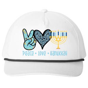 Peace Love Hanukkah Cute Gift Snapback Five-Panel Rope Hat