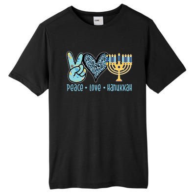 Peace Love Hanukkah Cute Gift Tall Fusion ChromaSoft Performance T-Shirt