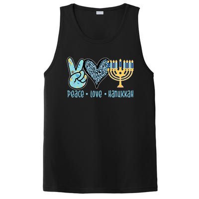 Peace Love Hanukkah Cute Gift PosiCharge Competitor Tank