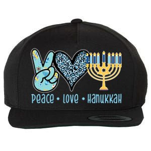 Peace Love Hanukkah Cute Gift Wool Snapback Cap