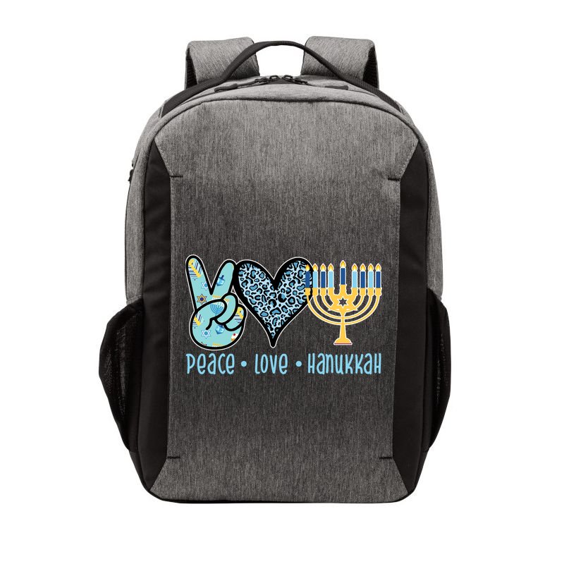 Peace Love Hanukkah Cute Gift Vector Backpack
