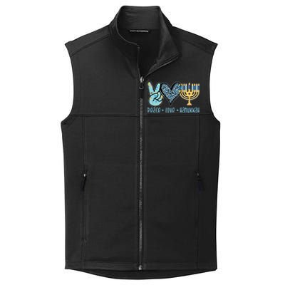 Peace Love Hanukkah Cute Gift Collective Smooth Fleece Vest