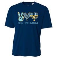 Peace Love Hanukkah Cute Gift Cooling Performance Crew T-Shirt