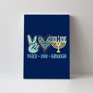 Peace Love Hanukkah Cute Gift Canvas