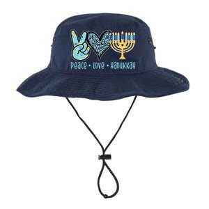 Peace Love Hanukkah Cute Gift Legacy Cool Fit Booney Bucket Hat