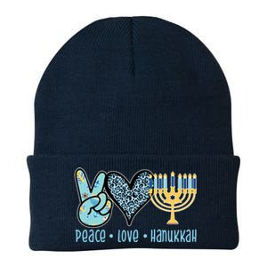 Peace Love Hanukkah Cute Gift Knit Cap Winter Beanie