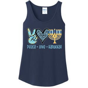 Peace Love Hanukkah Cute Gift Ladies Essential Tank