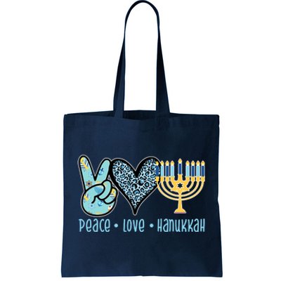 Peace Love Hanukkah Cute Gift Tote Bag