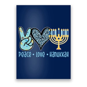 Peace Love Hanukkah Cute Gift Poster