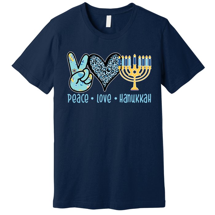 Peace Love Hanukkah Cute Gift Premium T-Shirt