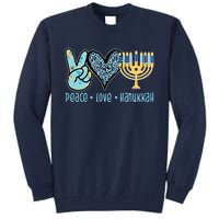 Peace Love Hanukkah Cute Gift Tall Sweatshirt