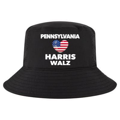 Pennsylvania Loves Harris Walz America Usa Election Pa Gift Cool Comfort Performance Bucket Hat