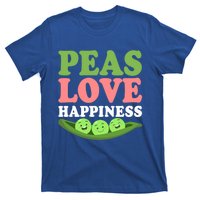 Peas Love Happiness Funny Veganism Veggie Funny Gift T-Shirt