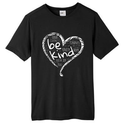 Peace Love Hope Kindness Heart No Bullying Unity Day Orange Tall Fusion ChromaSoft Performance T-Shirt