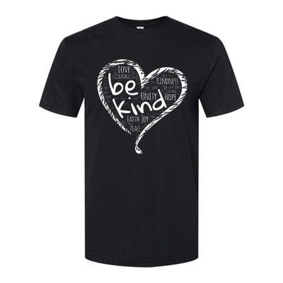 Peace Love Hope Kindness Heart No Bullying Unity Day Orange Softstyle CVC T-Shirt