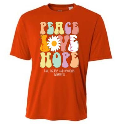 Peace Love Hope Rare Diseases And Disorders Awareness Gift Funny Gift Cooling Performance Crew T-Shirt