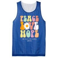 Peace Love Hope Rare Diseases And Disorders Awareness Gift Funny Gift Mesh Reversible Basketball Jersey Tank