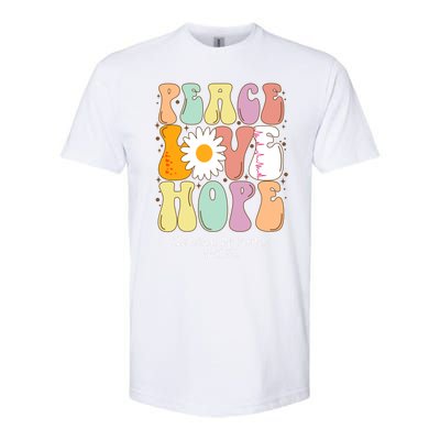 Peace Love Hope Rare Diseases And Disorders Awareness Gift Funny Gift Softstyle CVC T-Shirt