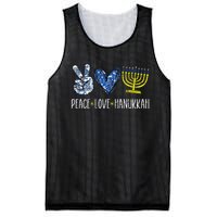 Peace Love Hanukkah Vintage Chanukah Jewish Mesh Reversible Basketball Jersey Tank