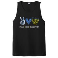 Peace Love Hanukkah Vintage Chanukah Jewish PosiCharge Competitor Tank