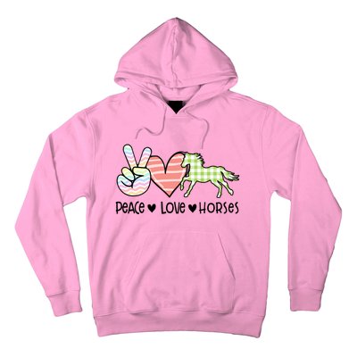 Peace Love Horses Gift Hoodie