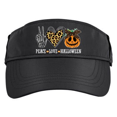 Peace Love Halloween Festive Leopard Adult Drive Performance Visor