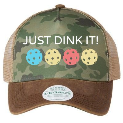 Pickleball Lover Hilarious Just Dink It! Pickleball Gift Legacy Tie Dye Trucker Hat