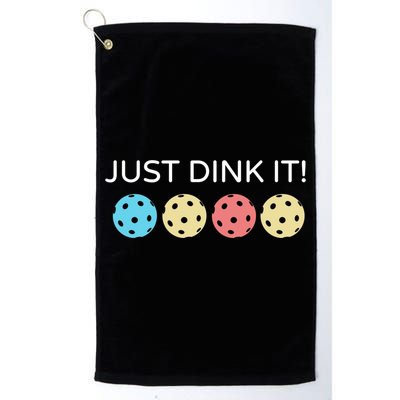 Pickleball Lover Hilarious Just Dink It! Pickleball Gift Golf Towel