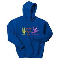 Peace Love Halloween Spirit Spooky Horror Costume Cute Gift Kids Hoodie