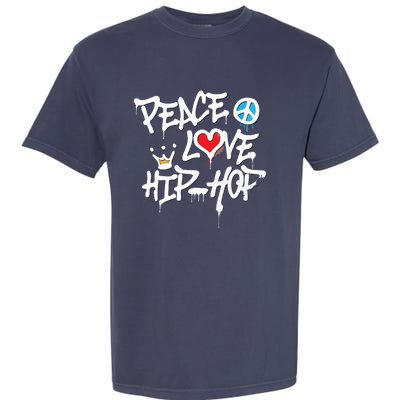 Peace Love Hip Hop Dancing Garment-Dyed Heavyweight T-Shirt