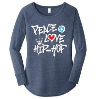 Peace Love Hip Hop Dancing Women's Perfect Tri Tunic Long Sleeve Shirt