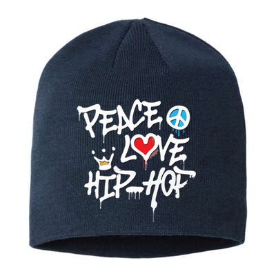 Peace Love Hip Hop Dancing Sustainable Beanie