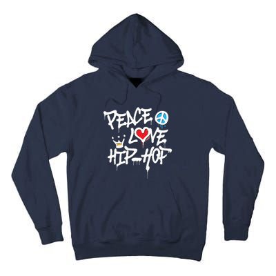 Peace Love Hip Hop Dancing Tall Hoodie