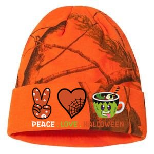 Peace Love Halloween Spirit Spooky Zombie Coffee Great Gift Kati Licensed 12" Camo Beanie