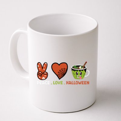 Peace Love Halloween Spirit Spooky Zombie Coffee Great Gift Coffee Mug