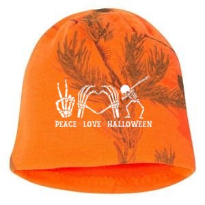 Peace Love Halloween Funny Skeleton Costume Gift Kati - Camo Knit Beanie