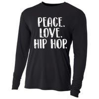 Peace Love Hip Hop HipHop Dancer Breakdance Breakdancing Cooling Performance Long Sleeve Crew