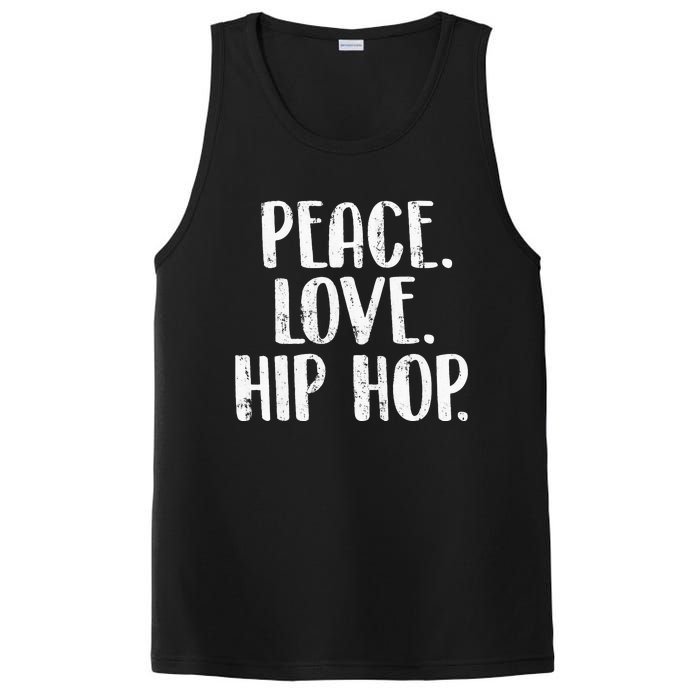 Peace Love Hip Hop HipHop Dancer Breakdance Breakdancing PosiCharge Competitor Tank