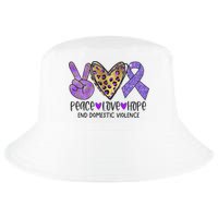 Peace Love Hope End Domestic Violence Awareness Cool Comfort Performance Bucket Hat