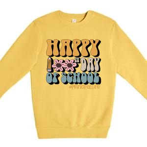 Principal Life Happy 100th Day Of School Meaningful Gift Premium Crewneck Sweatshirt