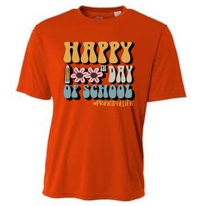 Principal Life Happy 100th Day Of School Meaningful Gift Cooling Performance Crew T-Shirt