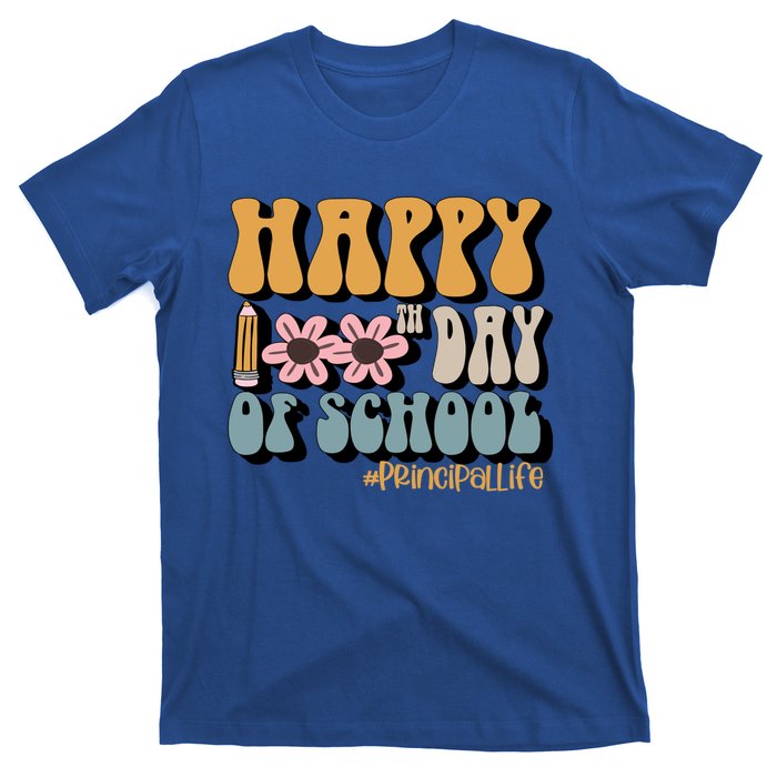 Principal Life Happy 100th Day Of School Meaningful Gift T-Shirt