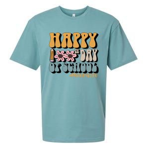 Principal Life Happy 100th Day Of School Meaningful Gift Sueded Cloud Jersey T-Shirt