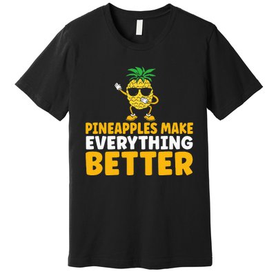 Pineapple Lover Hawaii Fruit Pineapple Hawaiian Premium T-Shirt