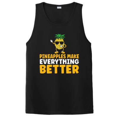 Pineapple Lover Hawaii Fruit Pineapple Hawaiian PosiCharge Competitor Tank