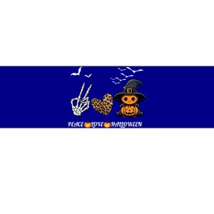 Peace Love Halloween Cute Peace Love Funny Halloween Gift Bumper Sticker